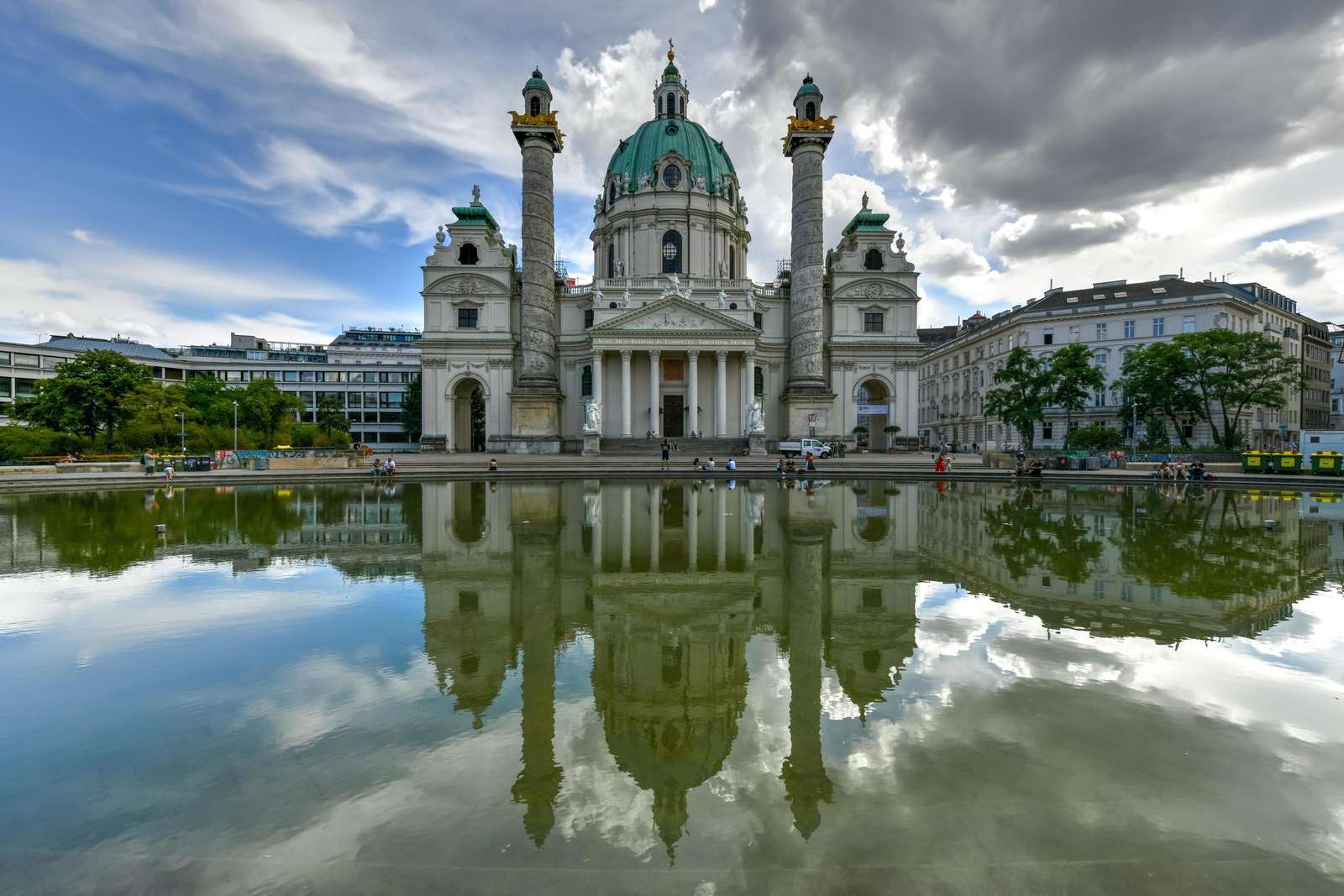 Bécsi Karlskirche Alsó-Ausztria kirakós online