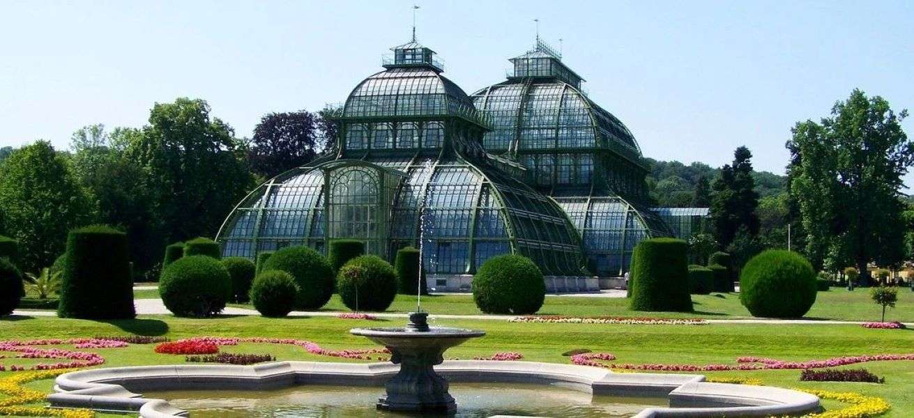 Vídeňský palácový park Palmenhaus Dolní Rakousko skládačky online