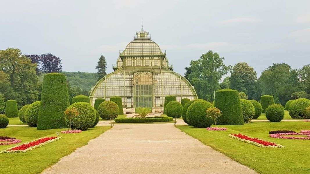 Vídeňský palácový park Palmenhaus Dolní Rakousko skládačky online