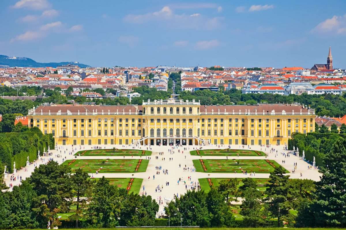 Відень Палац Шенбрунн Нижня Австрія онлайн пазл