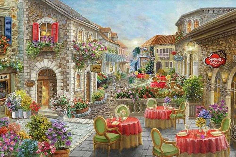 Restaurant terrace jigsaw puzzle online
