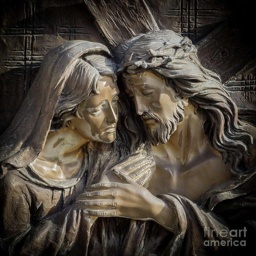 Исус Христос и Дева Мария онлайн пъзел