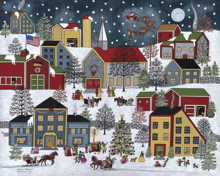 Winter landscape paintings online puzzle