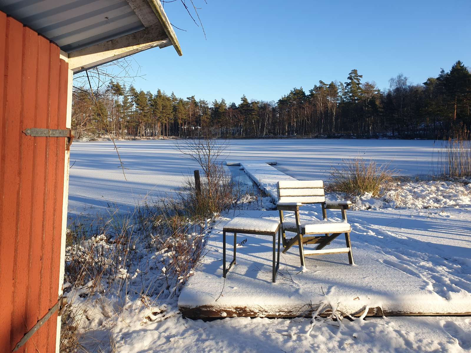 Inverno in riva al lago puzzle online