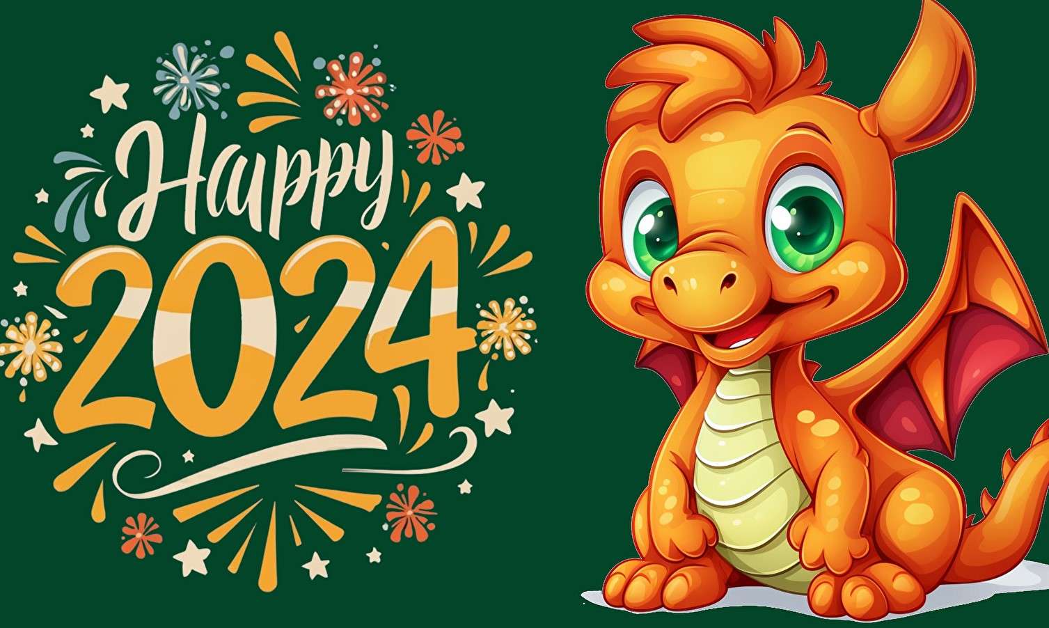 Desejos de ano novo e um dragão puzzle online