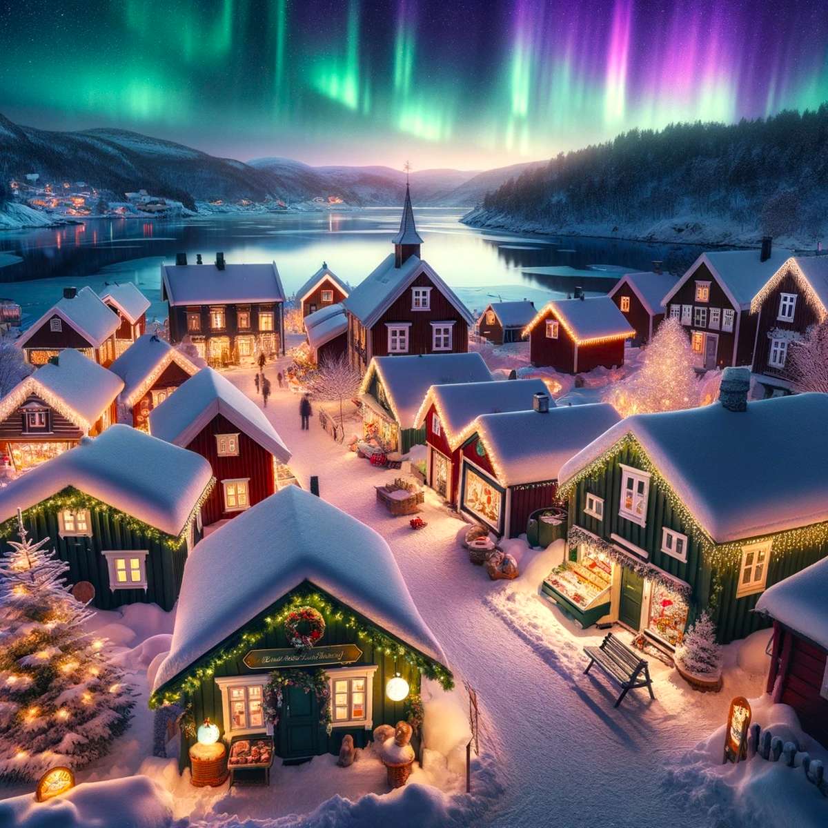 極北のクリスマスの時期 オンラインパズル