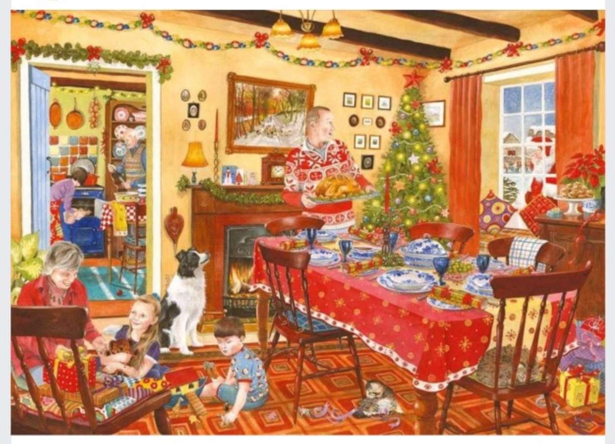 Dîner du jour de Noël puzzle en ligne