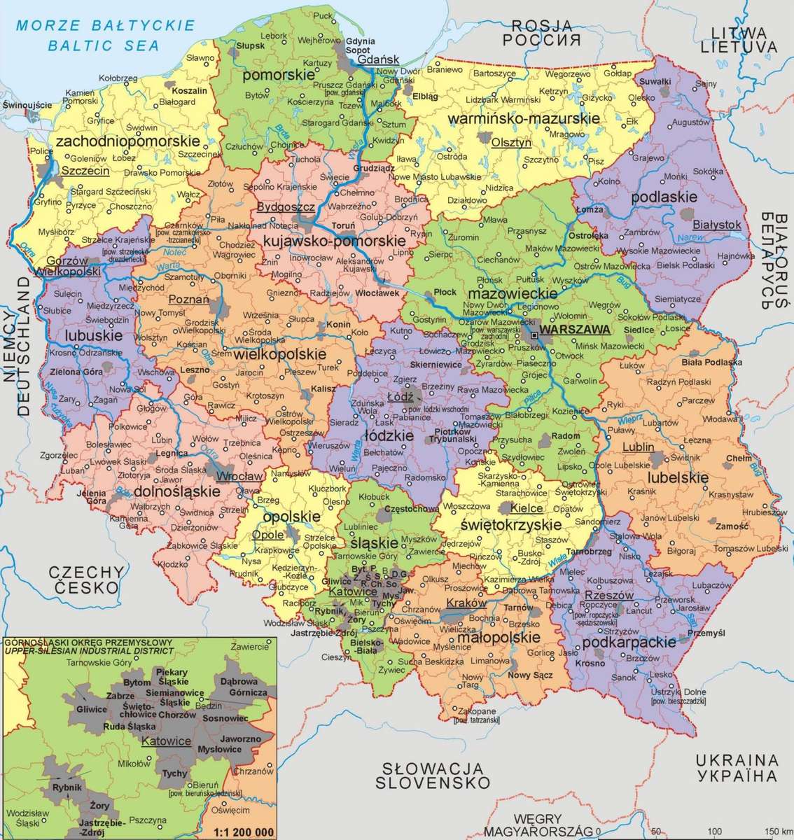mapa da Polónia quebra-cabeças online