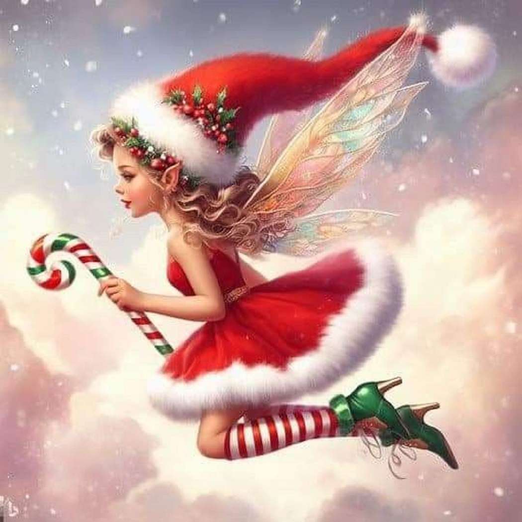 かわいい小さなクリスマスの妖精 ジグソーパズルオンライン