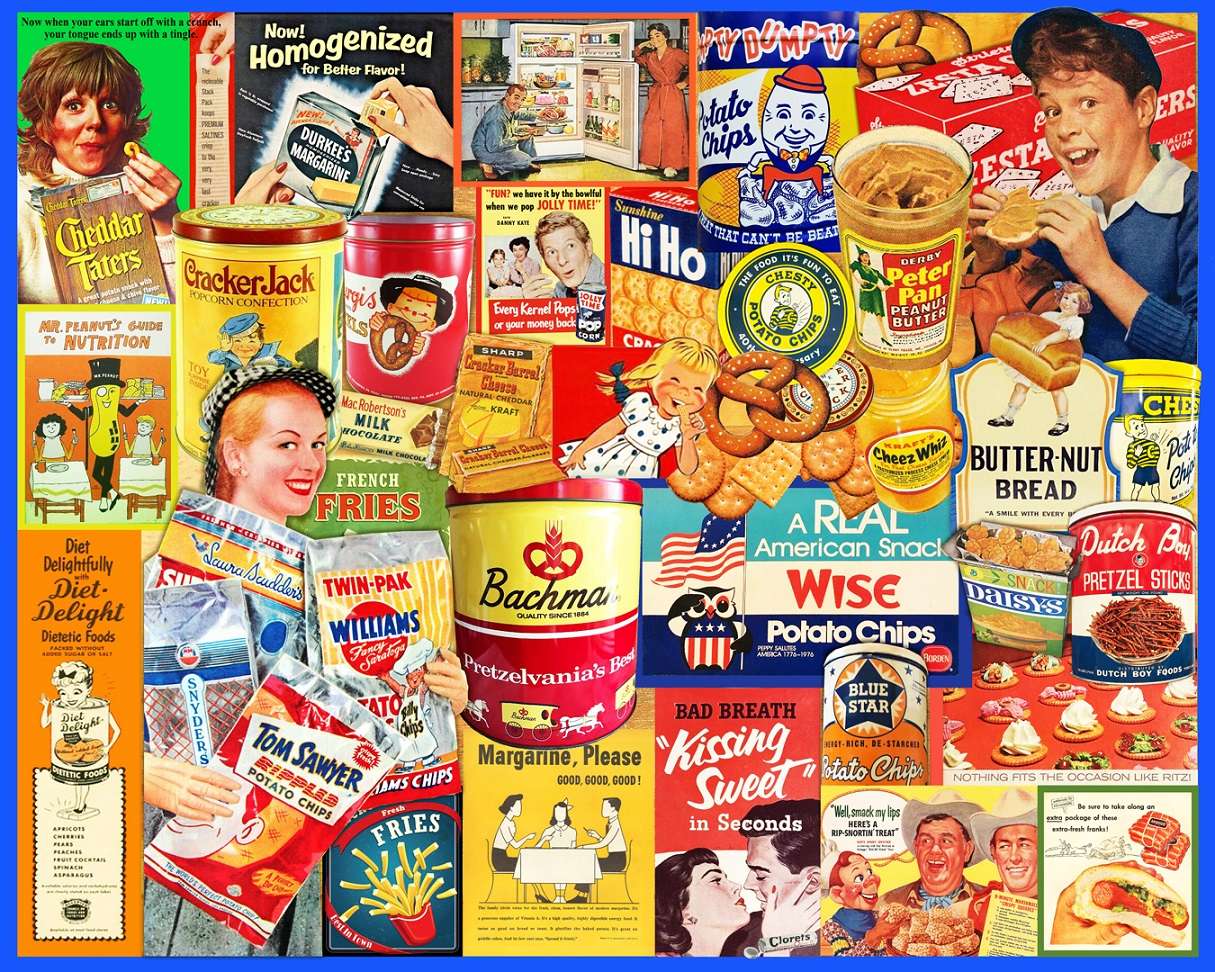 Publicidade de comida vintage quebra-cabeças online