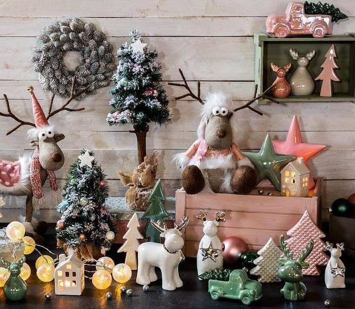 vánoční dekorace skládačky online