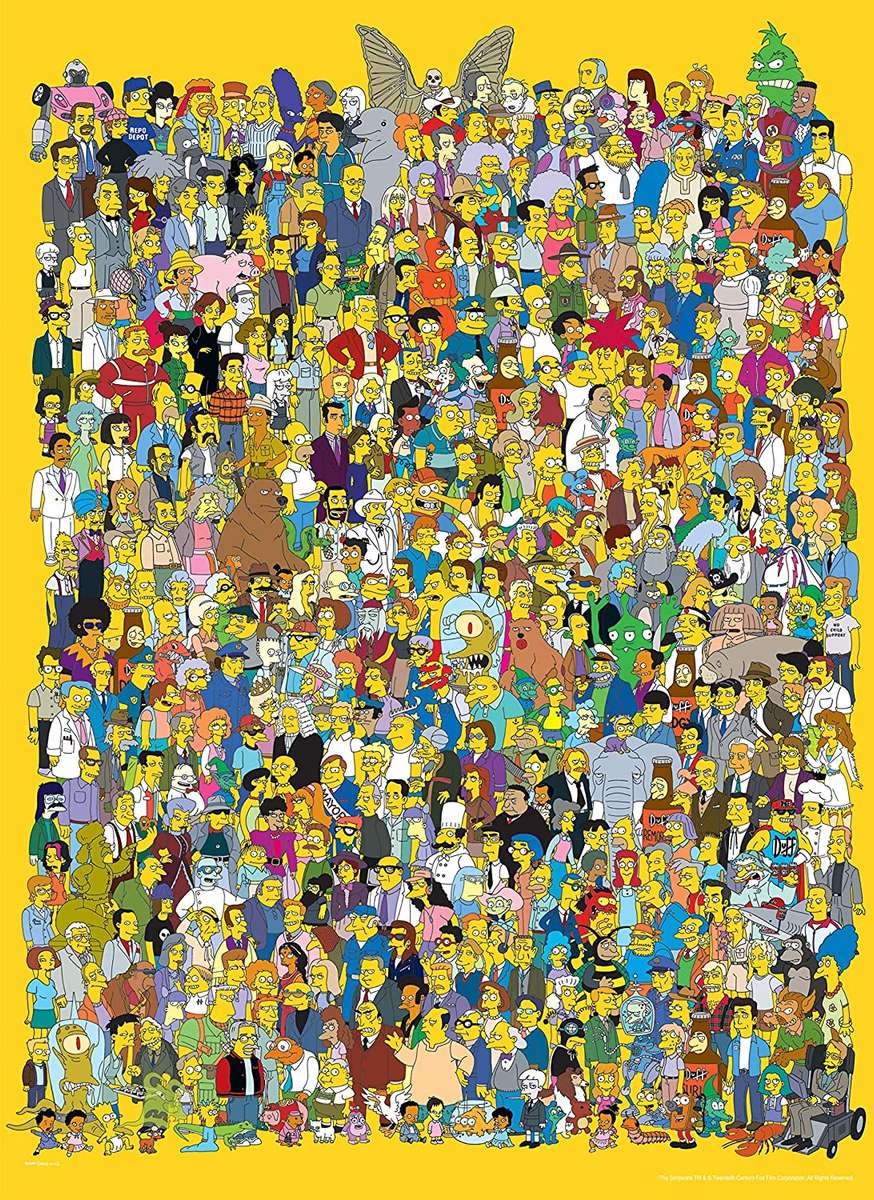 De Simpsons 1000 stukjes legpuzzel online