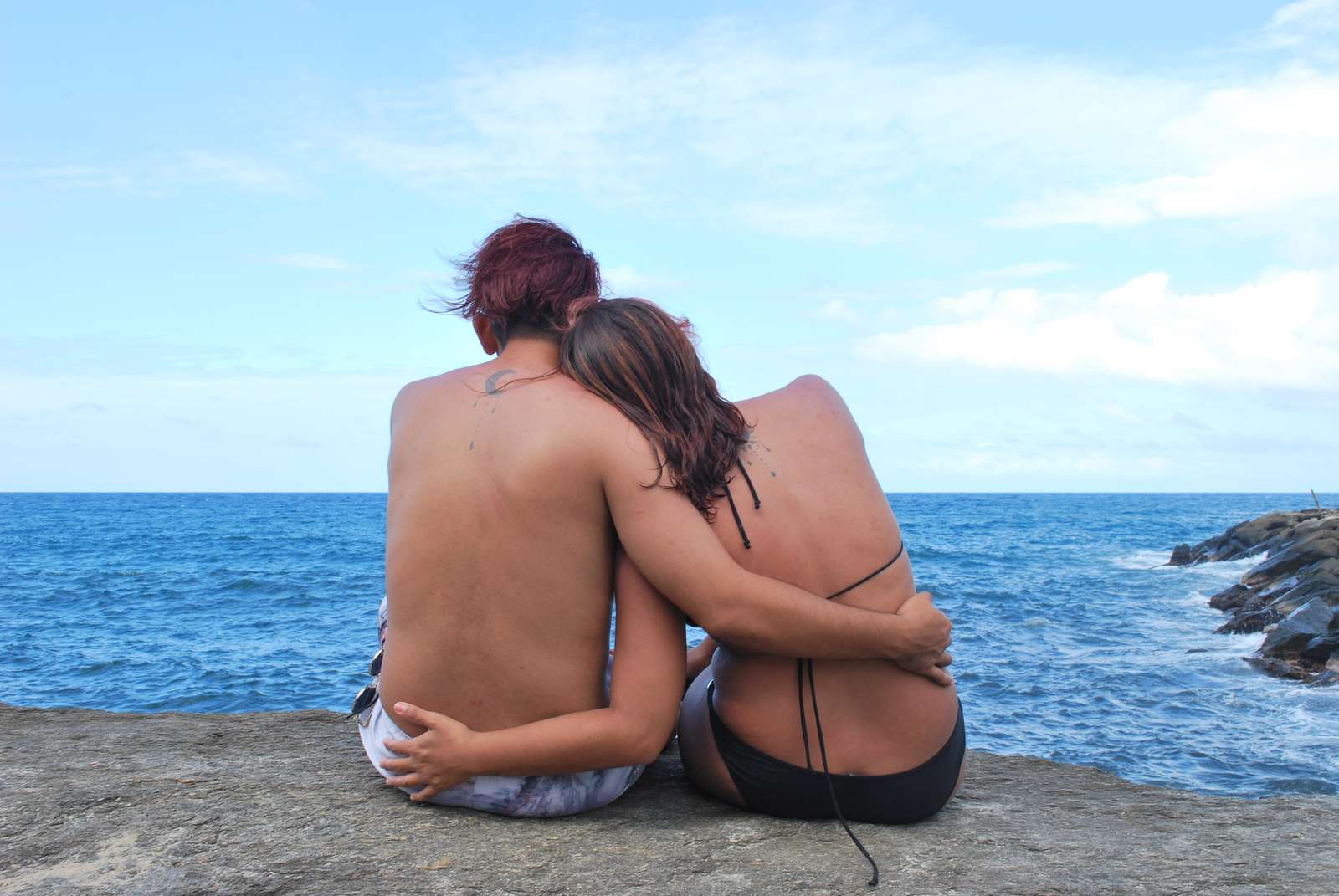 Amor en playa rompecabezas en línea