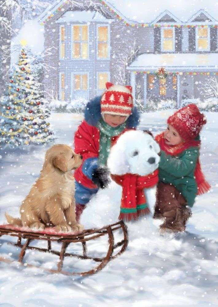 Cucciolo di neve puzzle online