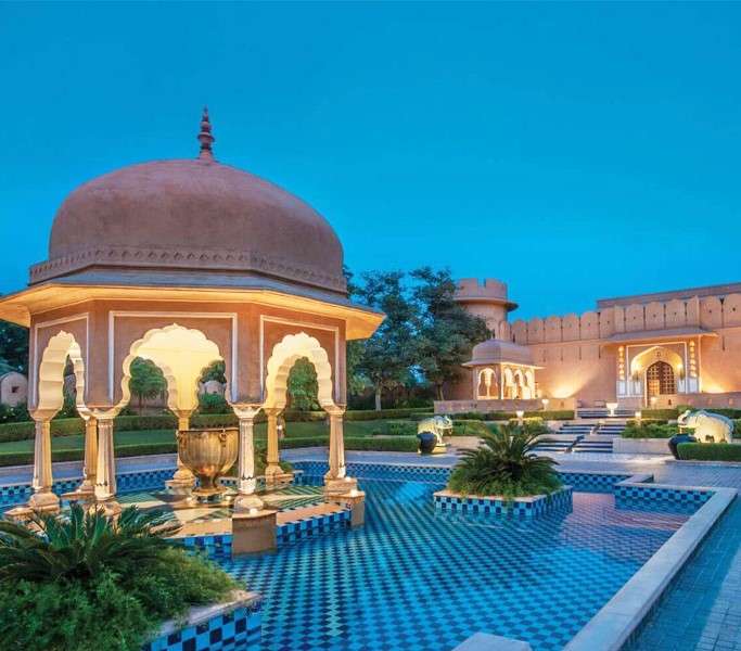 Роскошный отель в Индии онлайн-пазл