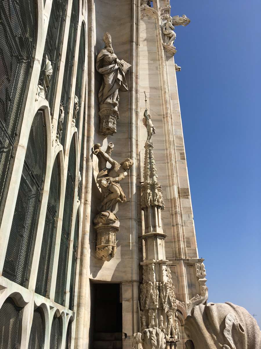 Vista del Duomo de Milán rompecabezas en línea