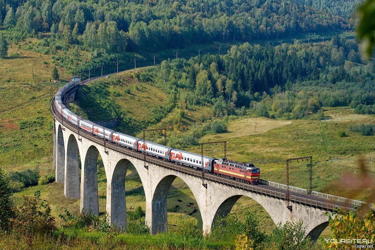 trein rijdt over de brug online puzzel