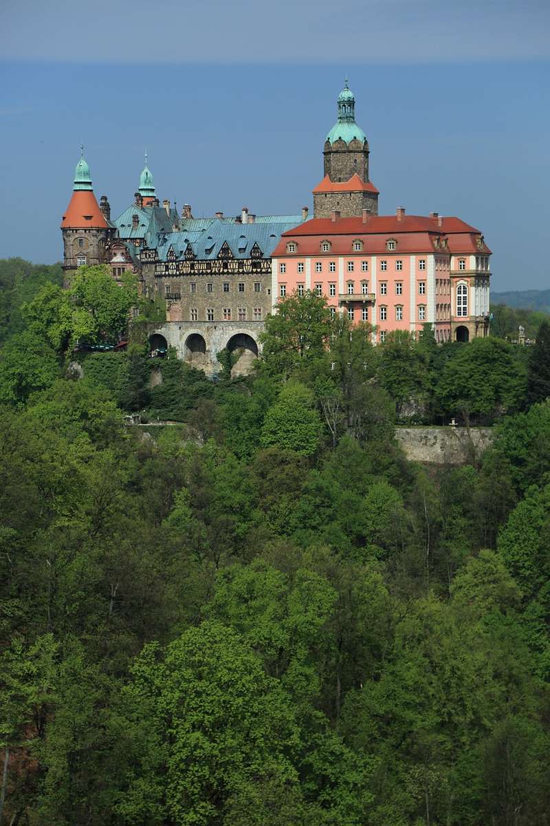 Książ, Schloss Puzzlespiel online