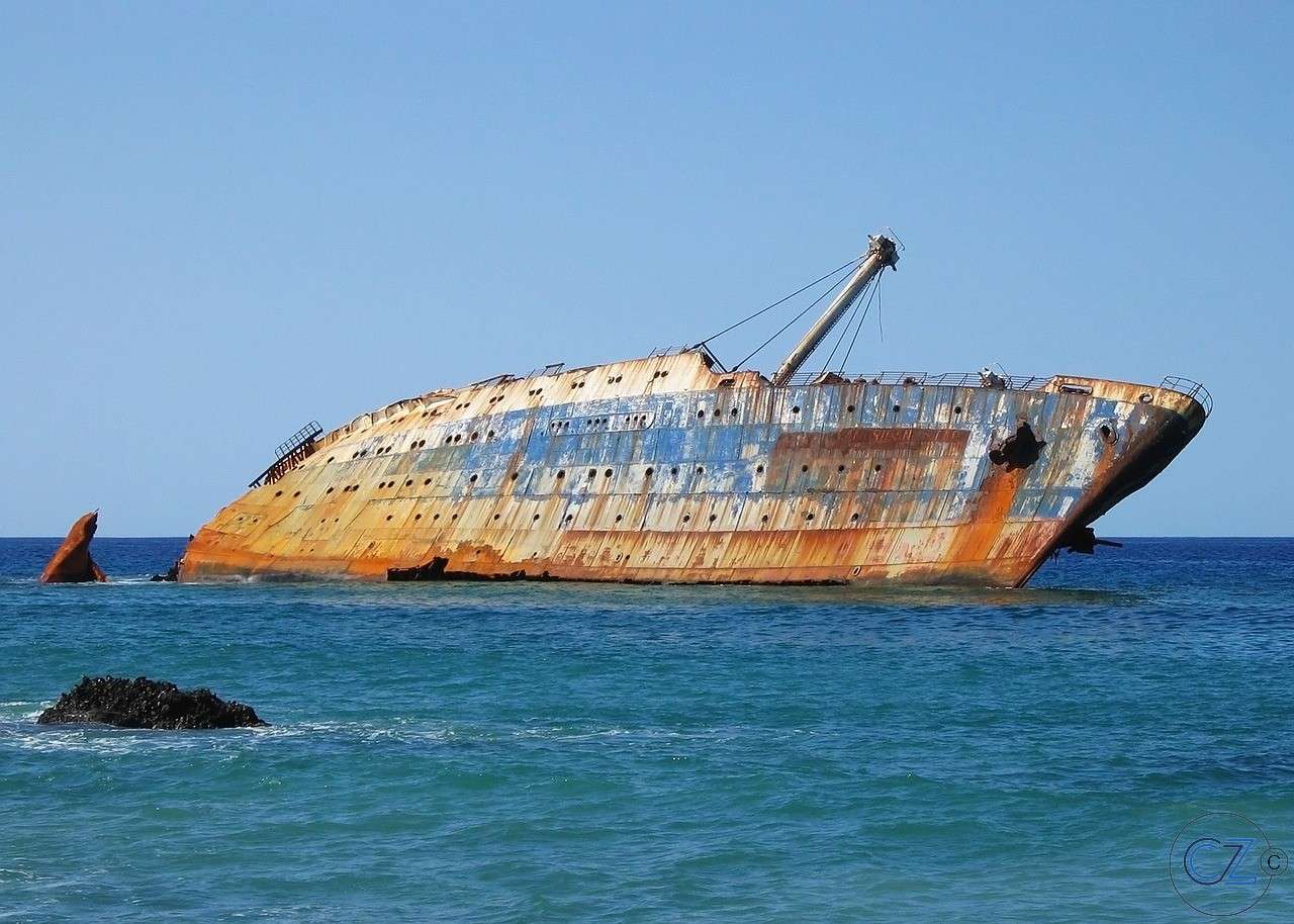 Kanári-szigetek, hajótörés online puzzle