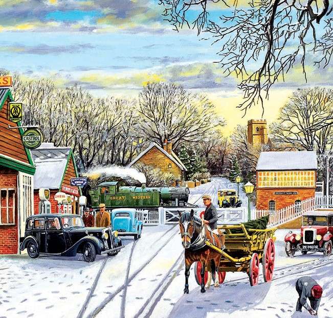De pre-kerstperiode in de stad legpuzzel online