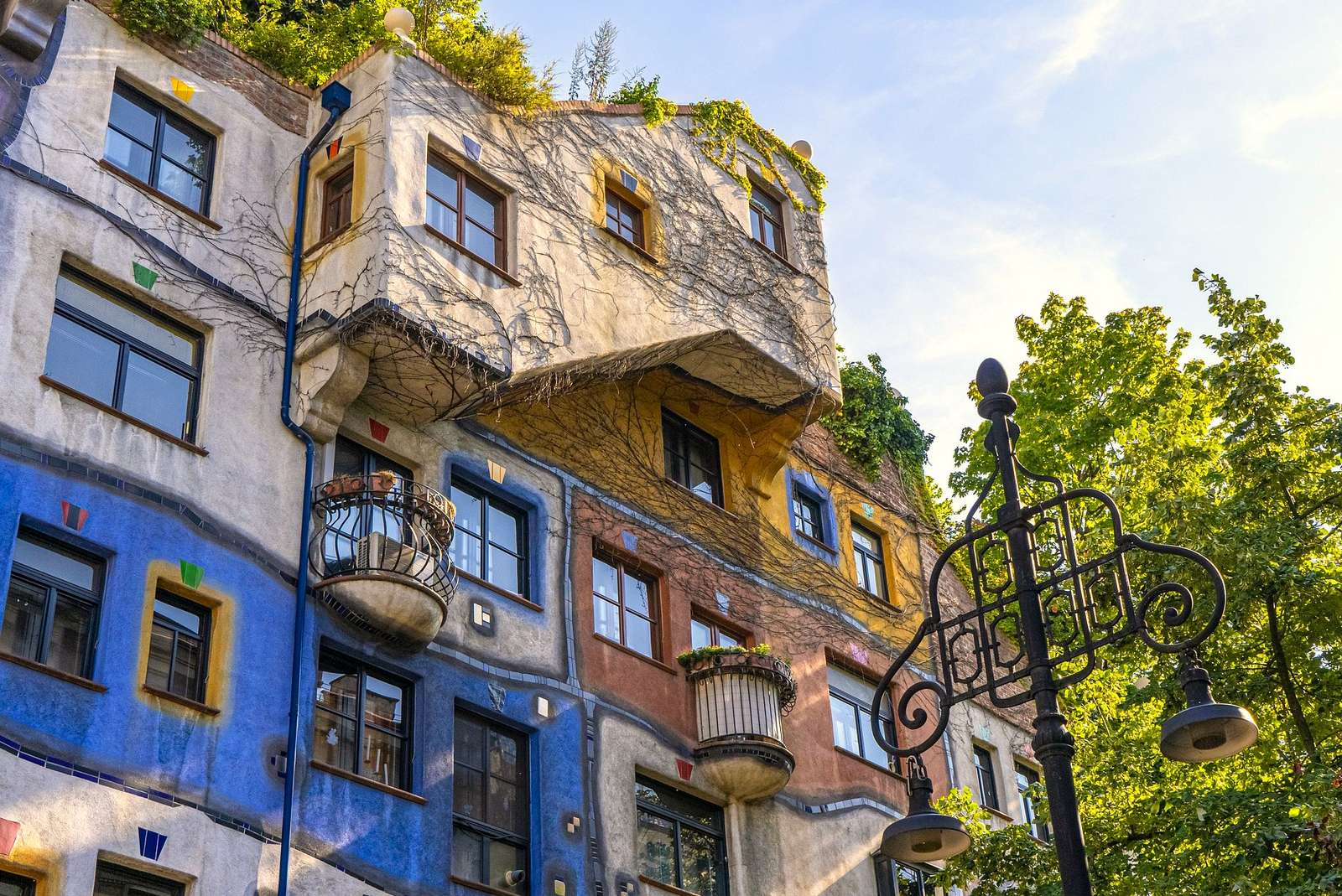 Interessant huis in Wenen (Oostenrijk) online puzzel