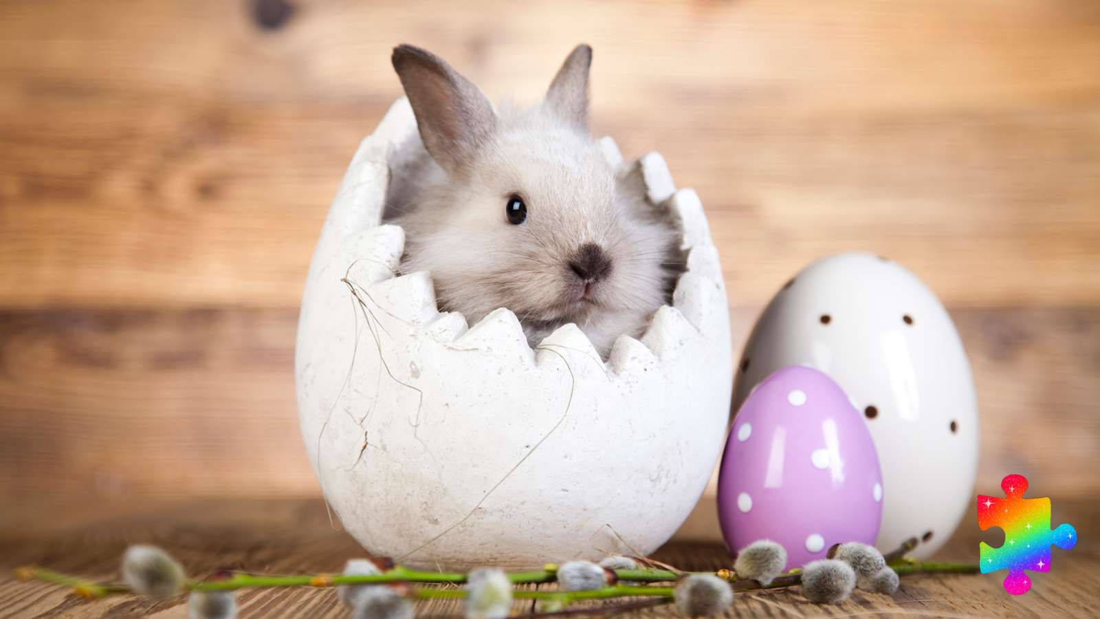 Velikonoční vajíčko zajíček skládačky online