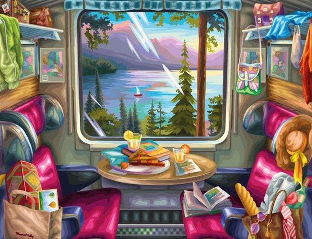 Sur le train puzzle en ligne