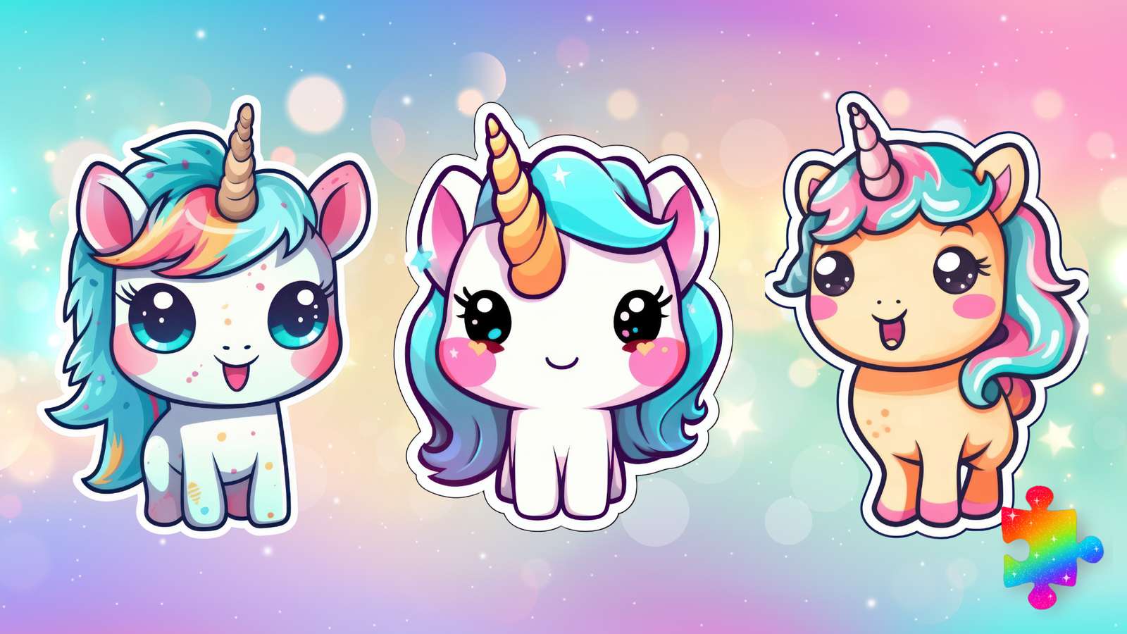 Prieteni unicorn puzzle online