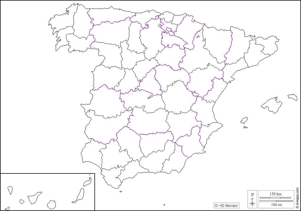 Mapa provincias rompecabezas en línea