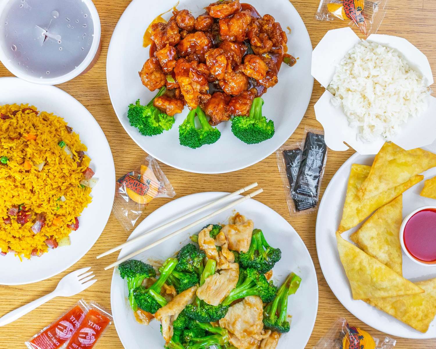 Kinesisk mat pussel på nätet