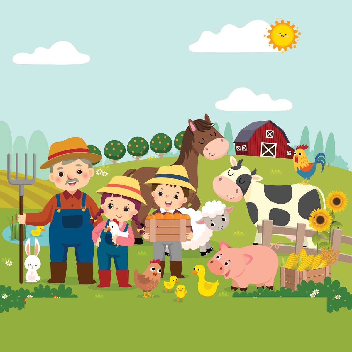 Themenprogramm „Am Bauernhof“. jpg Puzzlespiel online