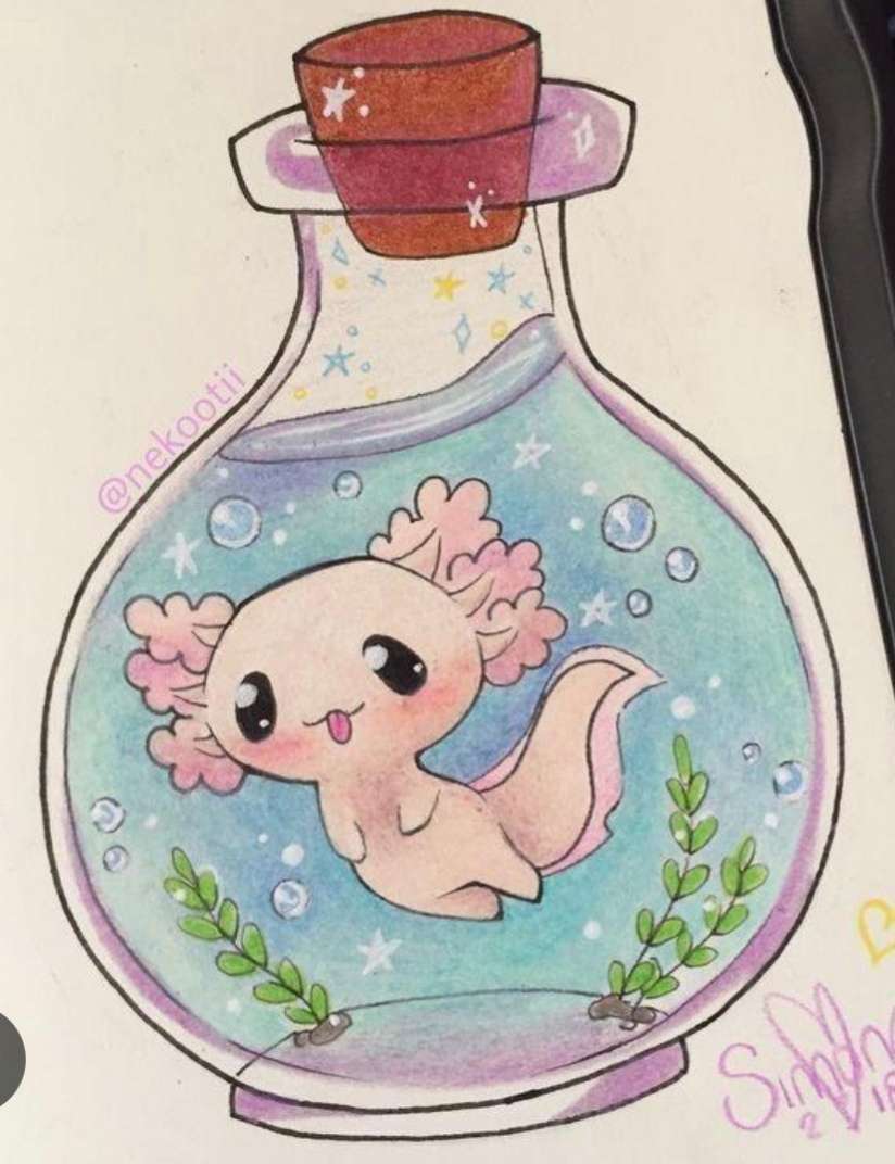 mignon axolotl puzzle en ligne