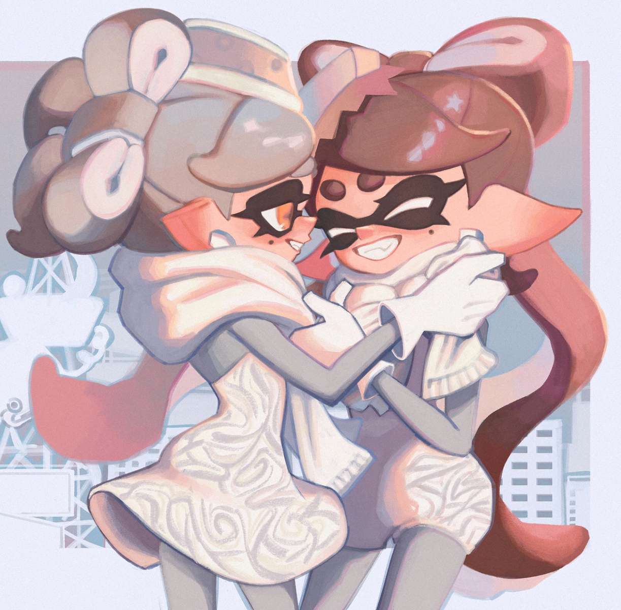 Frosty Squid Sisters❤️❤️❤️❤️❤️ jigsaw puzzle online