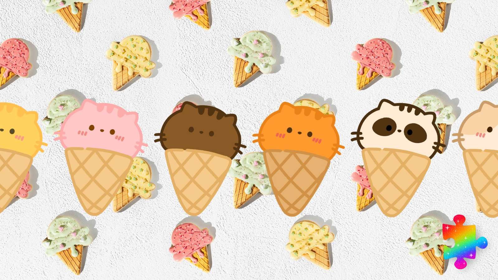 Gatti gelato puzzle online