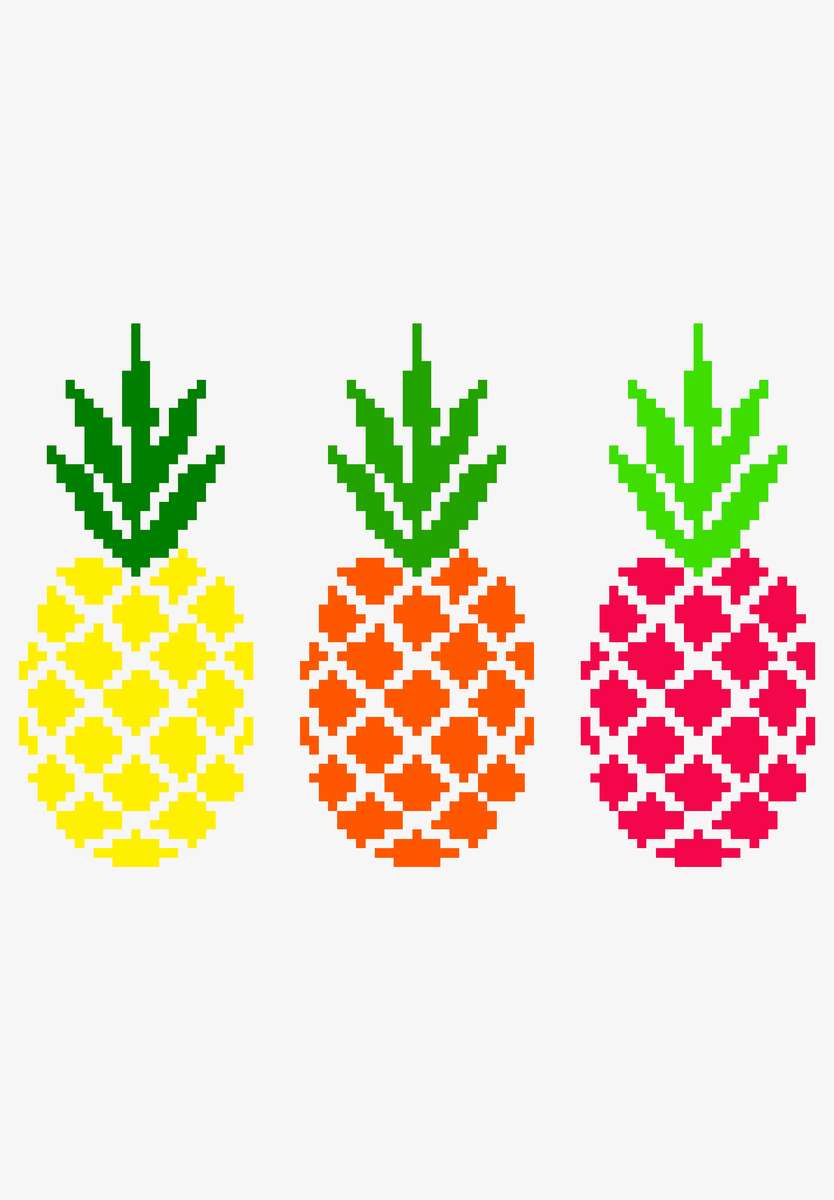 Ananas arcobaleno puzzle online