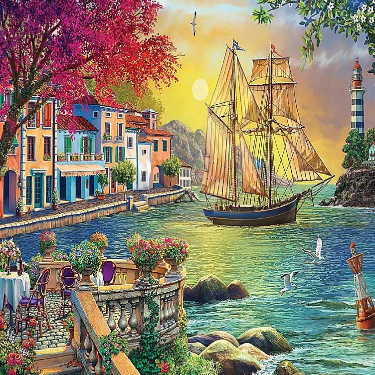 The town and the bay jigsaw puzzle online