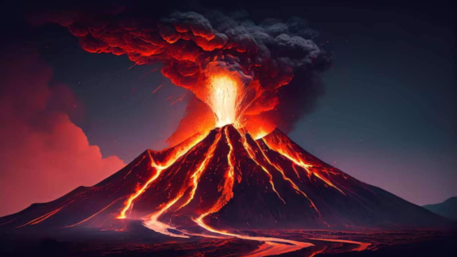 Vulkanická erupce online puzzle