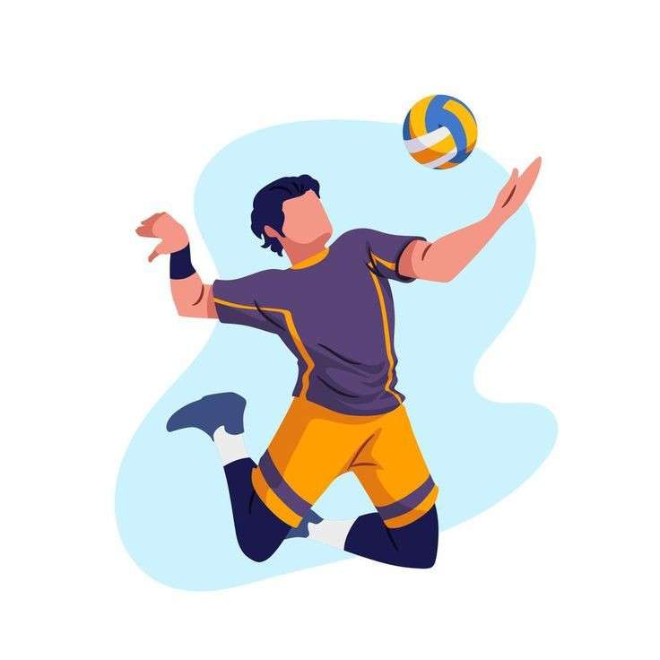 Joueur de volleyball puzzle en ligne