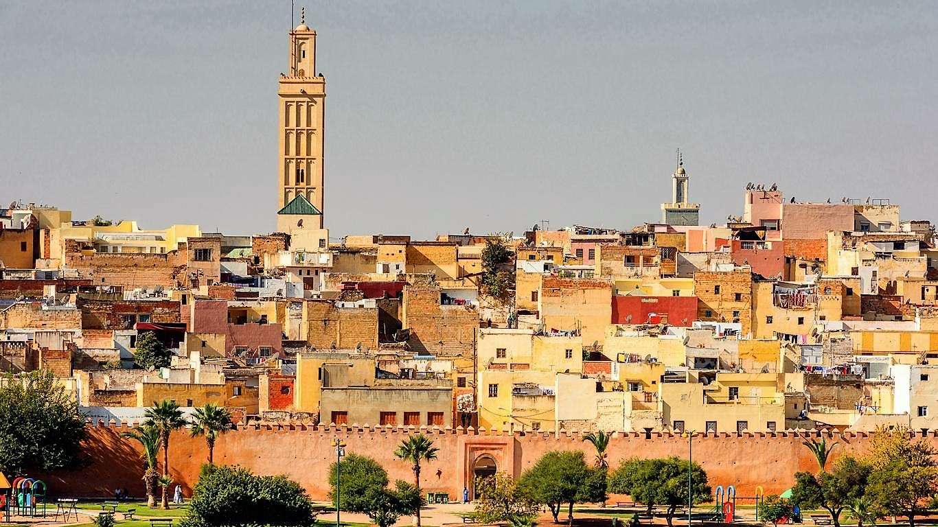 Meknes i Marocko i Afrika Pussel online