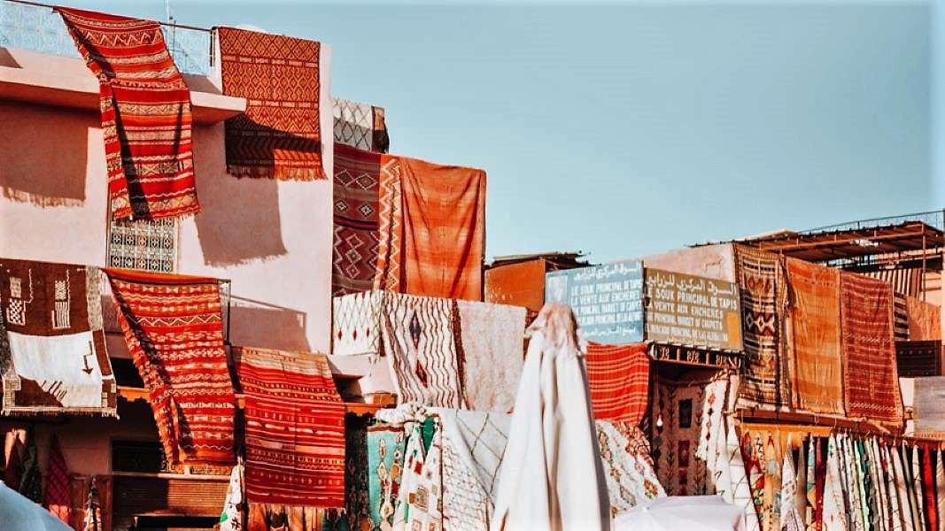 Marrakech in Marokko in Afrika legpuzzel online