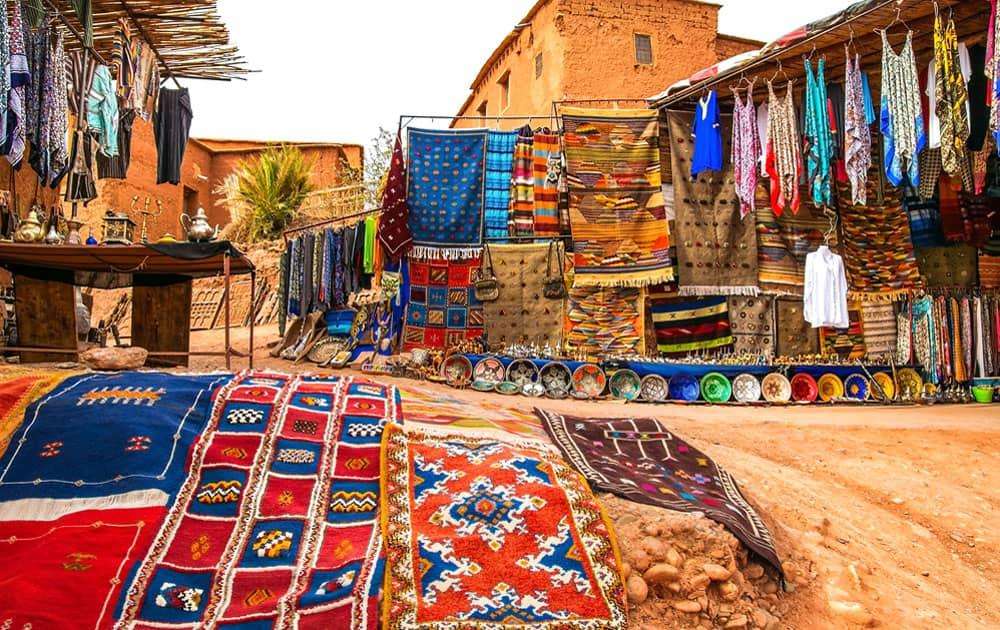 Marrakech i Marocko i Afrika pussel på nätet