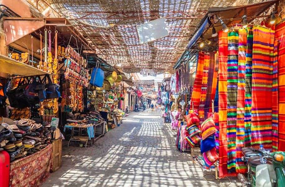 Marrakesch in Marokko in Afrika Puzzlespiel online