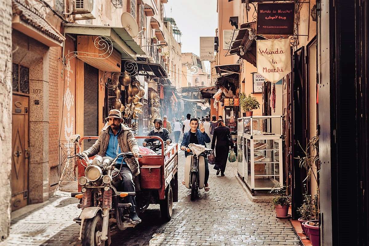 Marrakech in Marokko in Afrika online puzzel