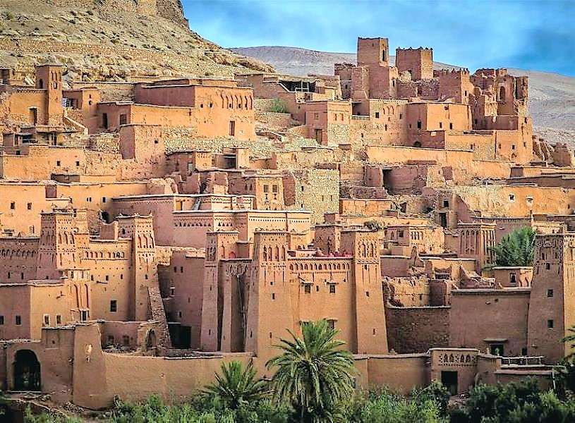 アフリカのモロッコのアイット・ベン・ハドゥ ジグソーパズルオンライン