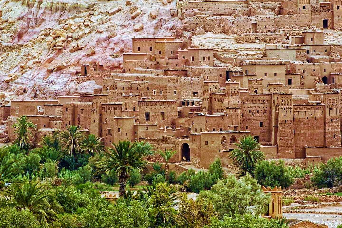 アフリカのモロッコのアイット・ベン・ハドゥ オンラインパズル