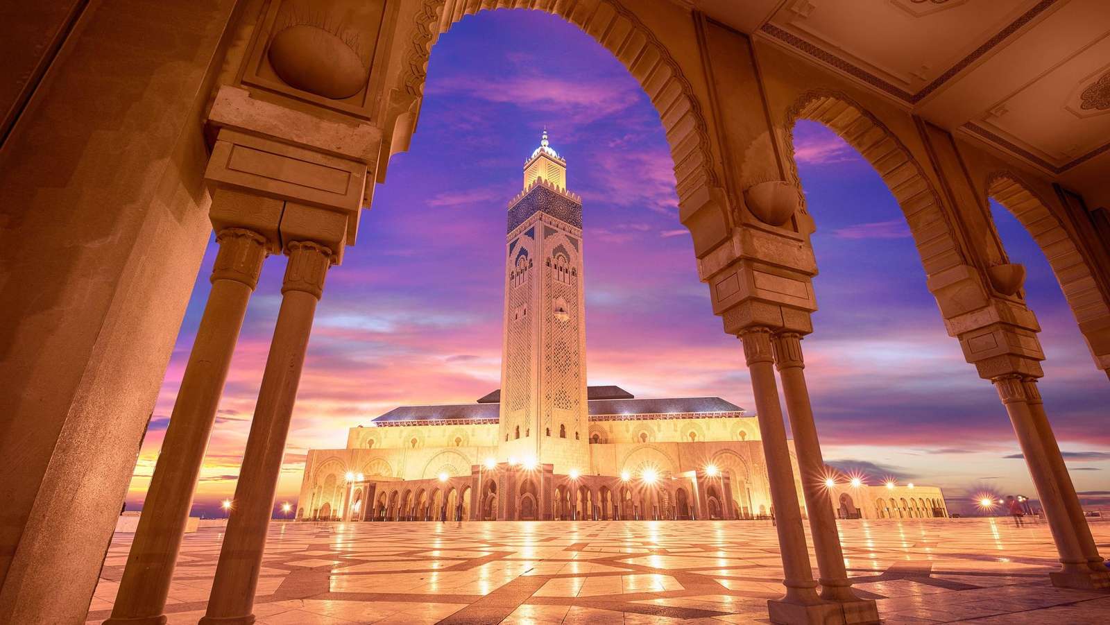 Casablanca i Marocko i Afrika Pussel online