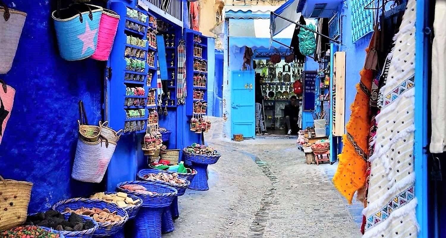 The blue city of Chefchaouen in Morocco online puzzle