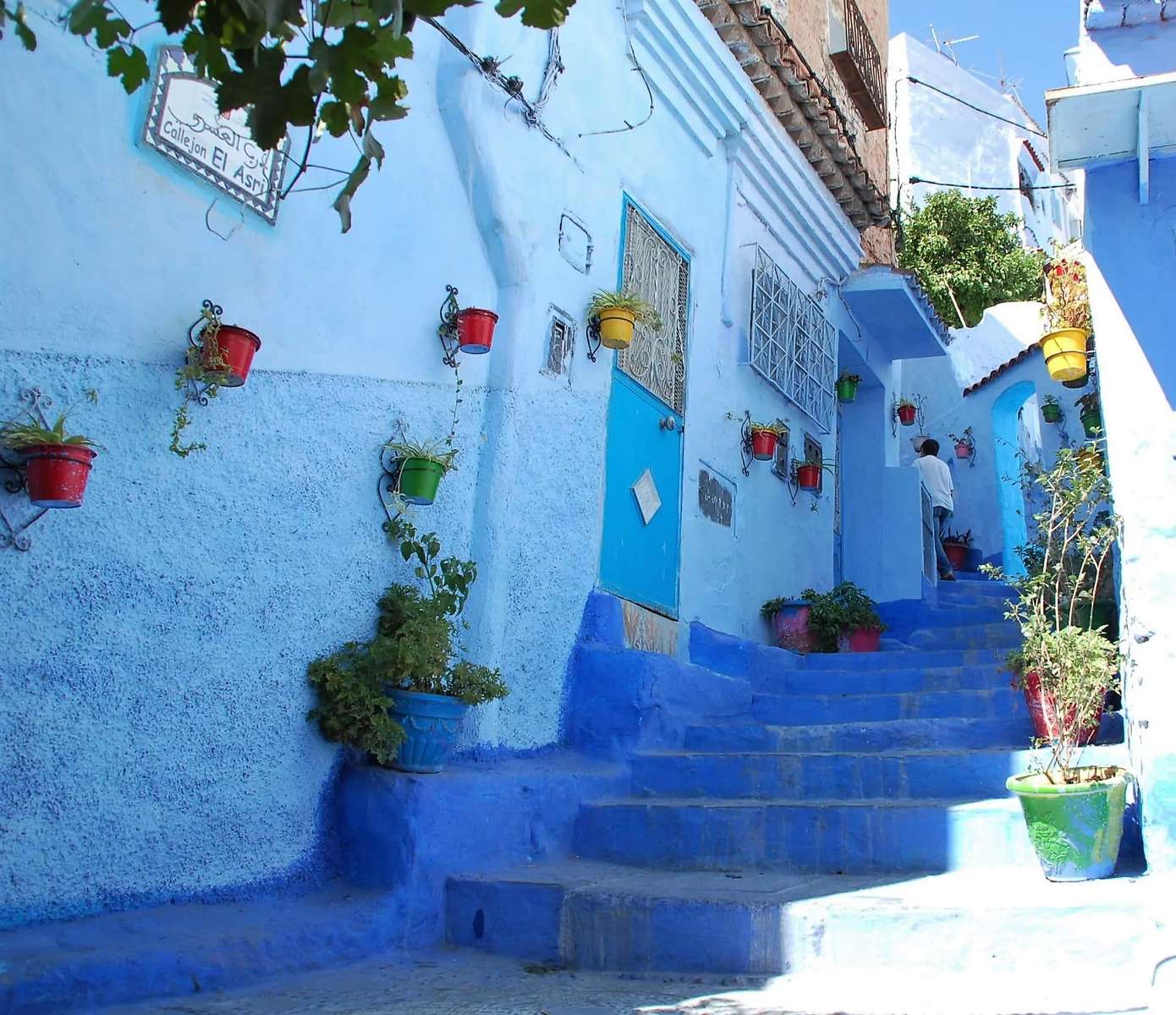 Синє місто Шефшауен в Марокко онлайн пазл