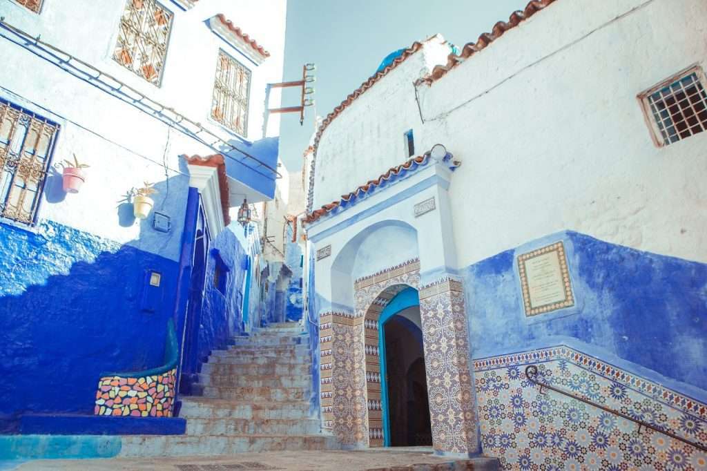 Η μπλε πόλη Chefchaouen στο Μαρόκο παζλ online