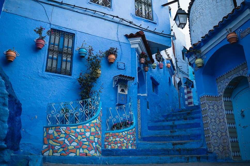 La città blu di Chefchaouen in Marocco puzzle online